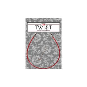 Кабель червоний для знімних спиць ChiaoGoo TWIST Red Mini