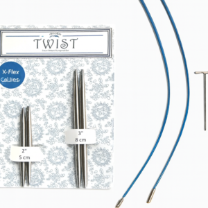 Комплект знімних спиць із хірургічної сталі ChiaoGoo (Чіагу) TWIST Short Combo Packs 5 і 8 см № 4.5 мм